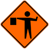 Flagger Ahead